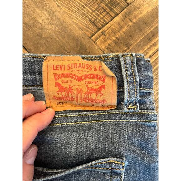 Levi’s 502 Jean Men 30x32 Regular Adjustable Waist Academia Casual Comfy Stretch - Picture 2 of 11